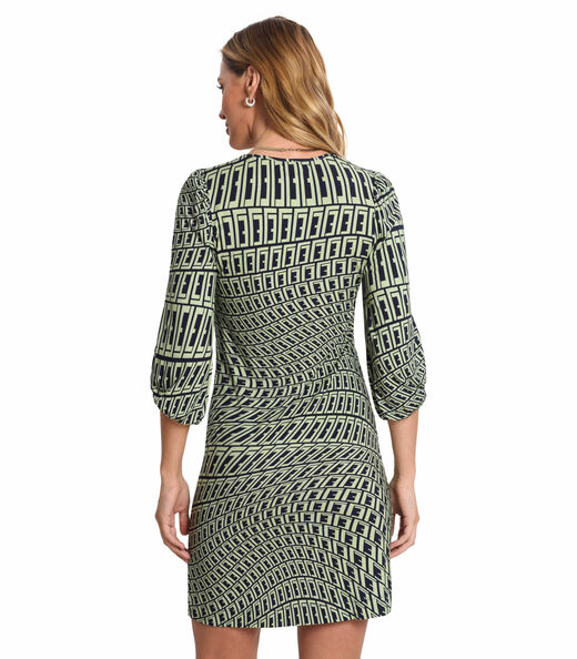 Vestidos Estampado Manga 3/4 Endless Verde