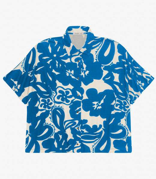 Image_Camisa Manga Curta Plus Size Secret Glam Azul