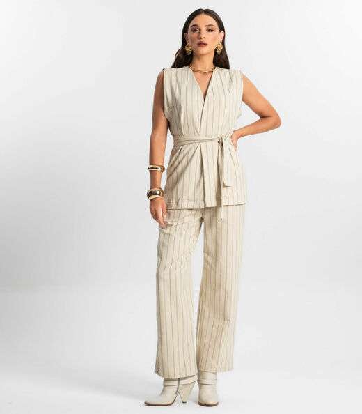 Colete Feminino de Molecotton Endless Bege