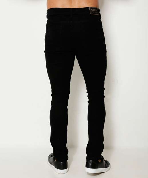 Calça Masculina Sarja Skinny Bolsos 