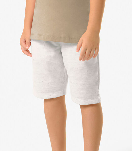 Conjunto Infantil Camiseta Com Bermuda Trick Nick Bege