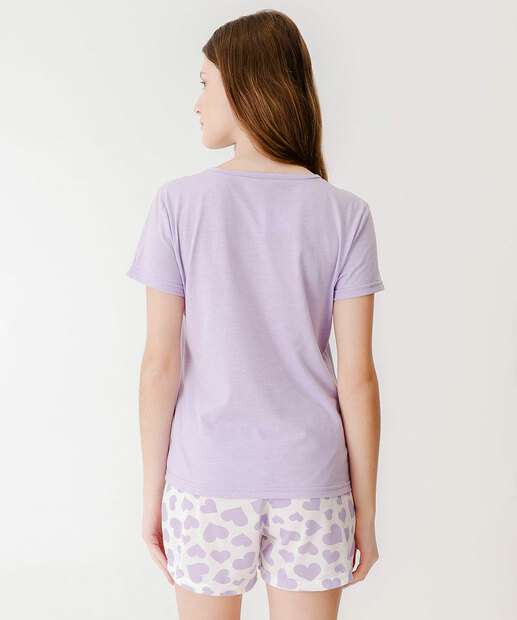Pijama Feminino Capivara Roxo