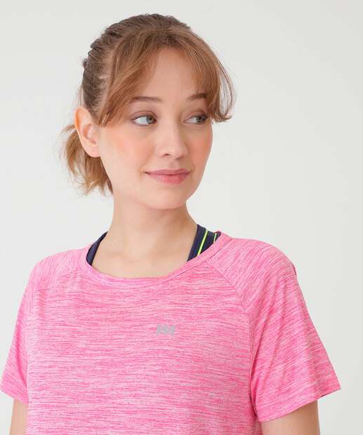 Blusa Feminina Fitness Mescla Marisa