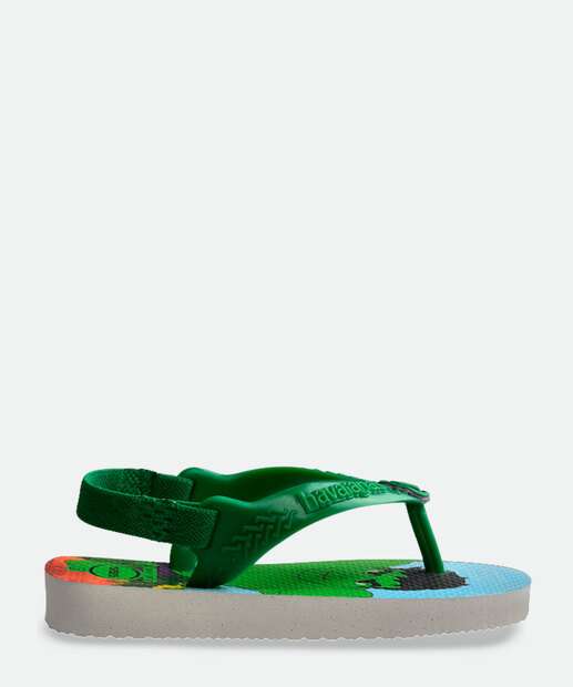 Chinelo Havaianas Bebê Hulk Marvel 