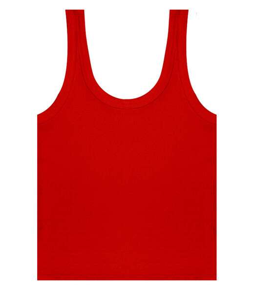 Regata Feminina Em Ribana Rovitex Vermelho