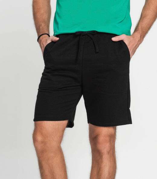 Bermuda Masculina Moletom Diametro Preto