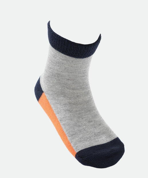 Kit 3 Meias Infantil Estampa Dinossauro Marisa Cinza