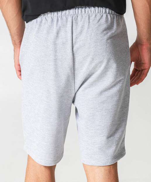 Bermuda Masculina Moletinho Mecla Marisa Cinza