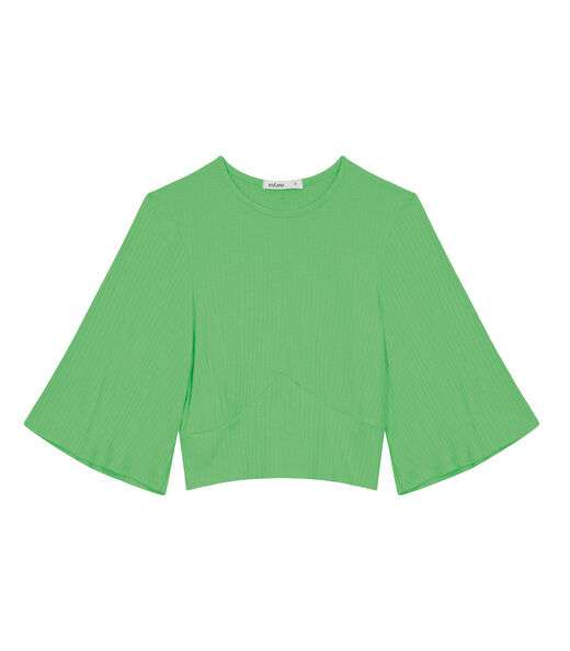 Blusa De Ribana Canelada Feminina Endless Verde