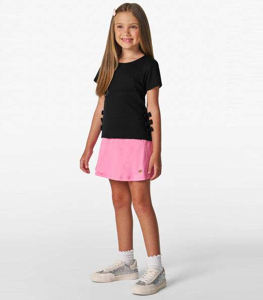 Blusa feminina em Ribana 2x1 Trick Nick Preto