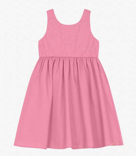 Vestido Feminino em Tricoline Trick Nick Rosa