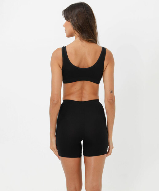 Bermuda Modeladora Cintura Alta Trifil Preto