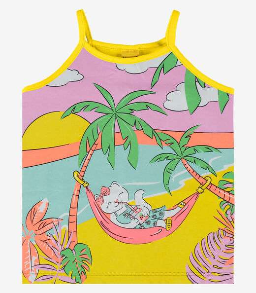 Regata Infantil Feminina Rovi Kids Amarelo