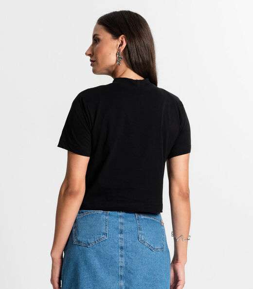 Camiseta Feminina Rovitex Preto