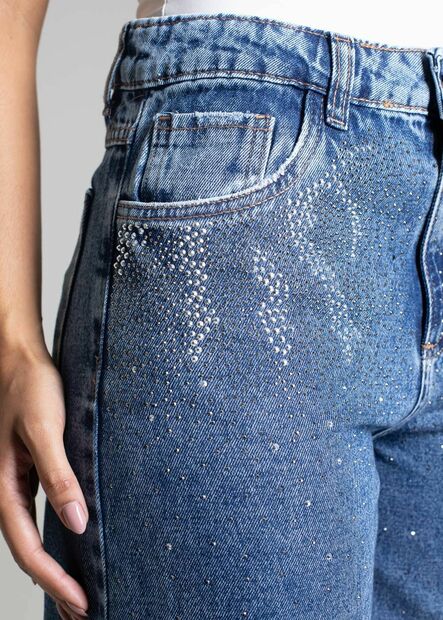 Calça Jeans Sawary Super Wide Leg - 282902
