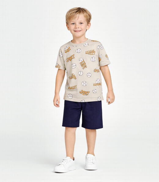 Conjunto Infantil Camiseta e Bermuda Select Verde