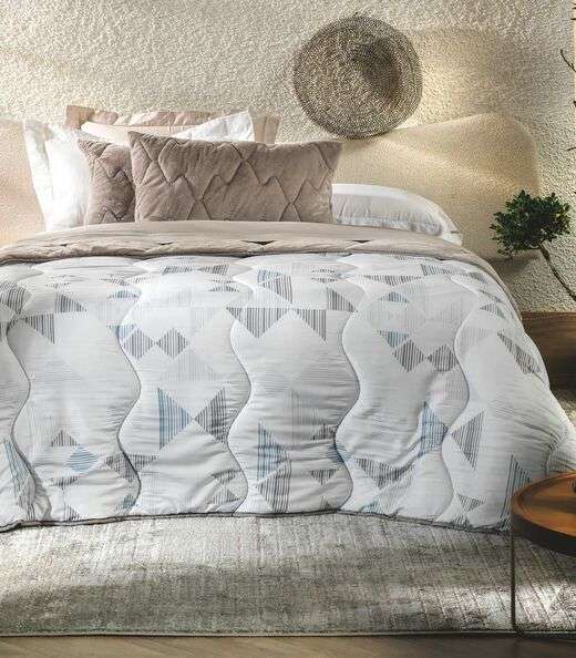 Edredom Blend Comfort Queen Altenburg Cinza