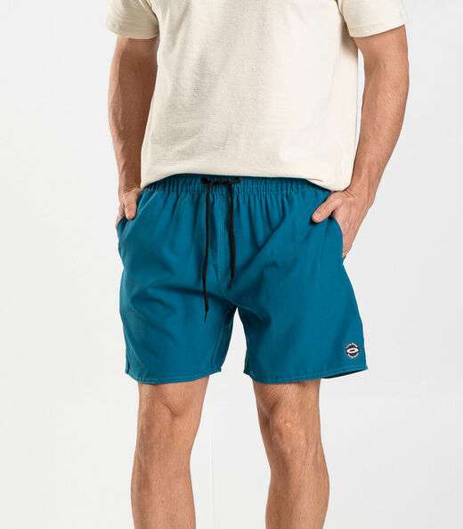 Bermuda Masculina Lisa De Microfibra Long Bong Azul