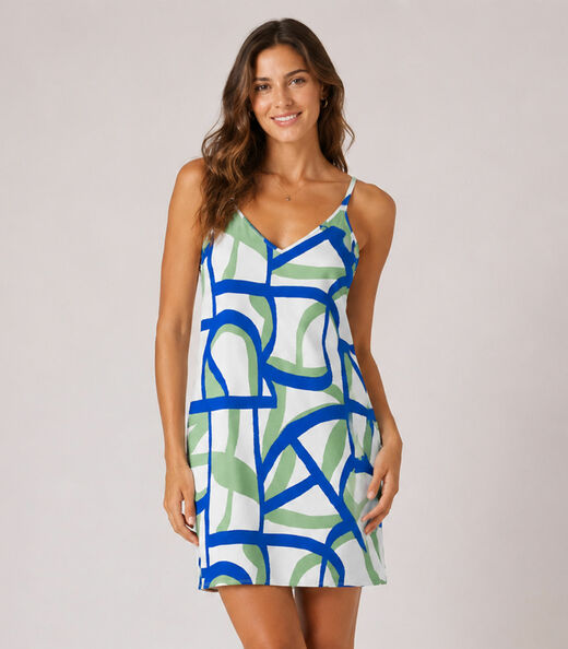 Image_Vestido Estampado Rovitex Bege
