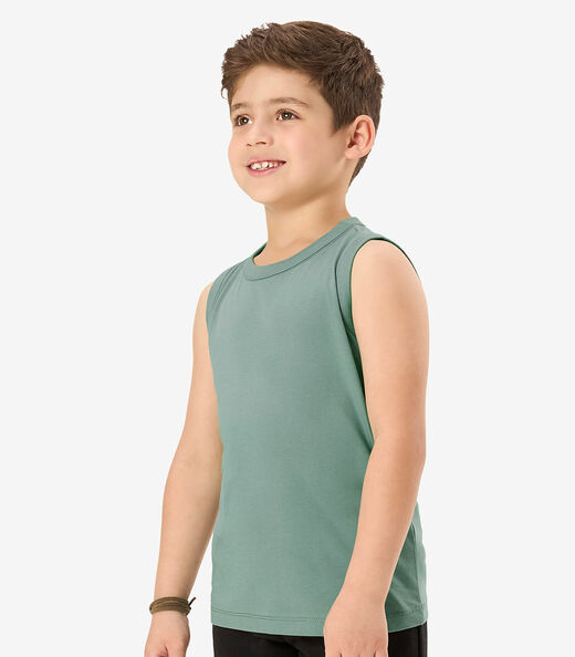 Regata Básica Infantil Masculina Rovi Kids Verde