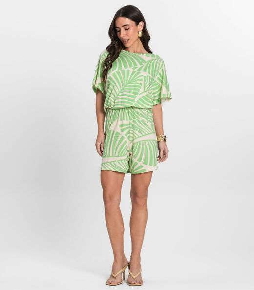 Macaquinho Feminino Infinita Cor Verde