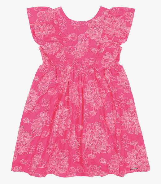 Vestido Infantil Trick Nick Rosa