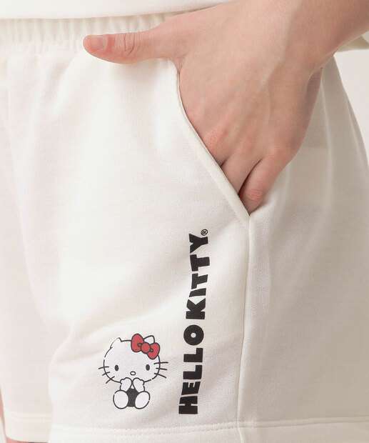 Short Juvenil Hello Kit Marisa Tam 10 a 16 Off White