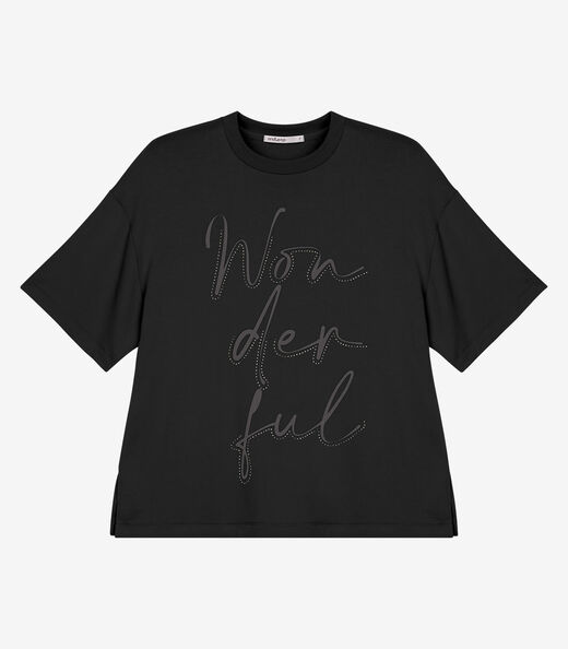 Camiseta Endless Molecotton de Viscose Feminina Preto