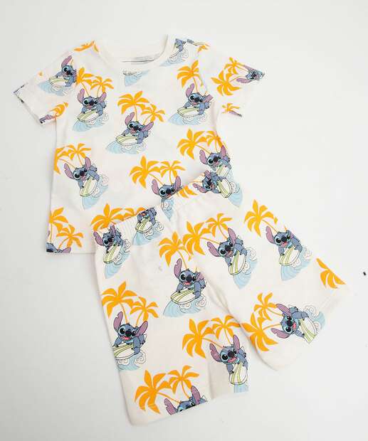 Image_Conjunto Infantil Manga Curta Stitch Disney Tam 1 a 3