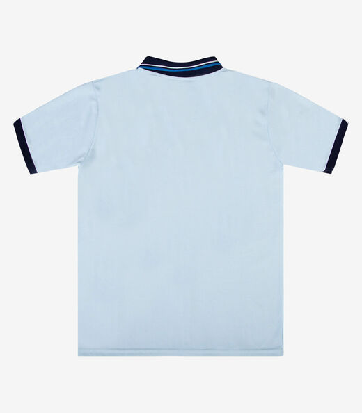 Camisa Polo Masculina Plus Size Manga Curta Select Azul