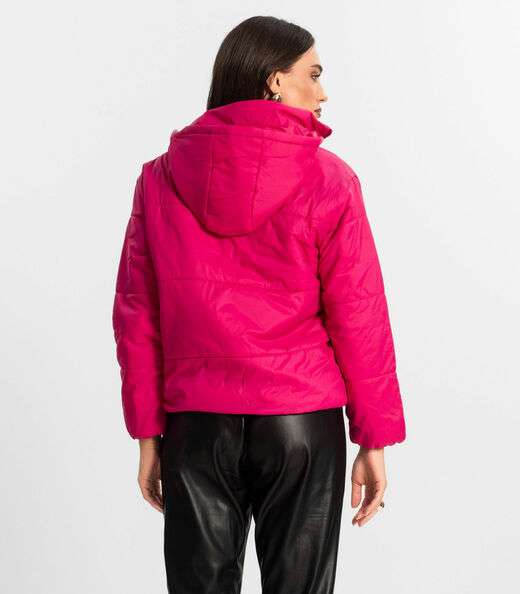Jaqueta Feminina Com Capuz Endless Rosa