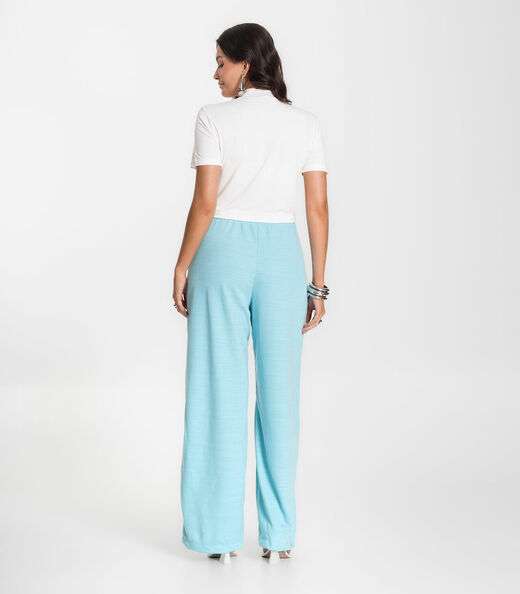 Calça Feminina Pantalona Infinita Cor Azul