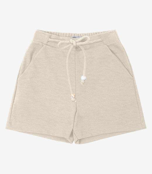 Shorts Piquet Verona Feminino Endless Bege