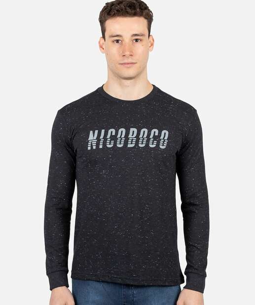 Camiseta Masculina Estampa Frontal Botonê Nicoboco