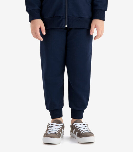 Conjunto Jaqueta Capuz e Calça Moletom Rovi Kids Azul