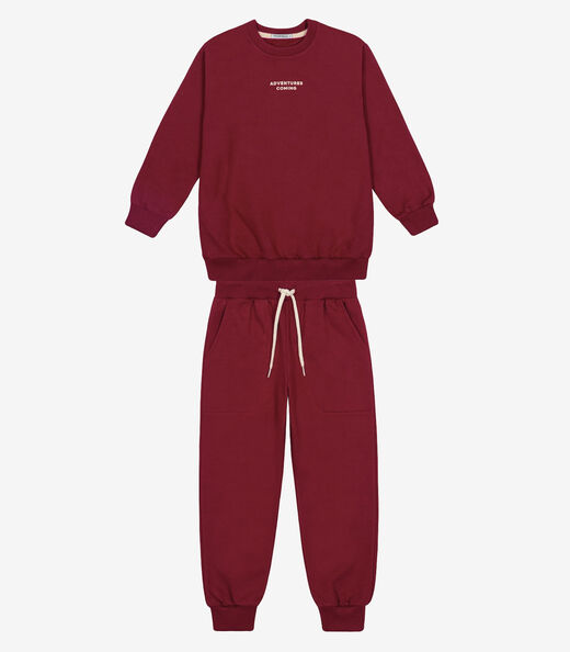 Conjunto Blusão Com Calça Masculino Trick Nick Vermelho