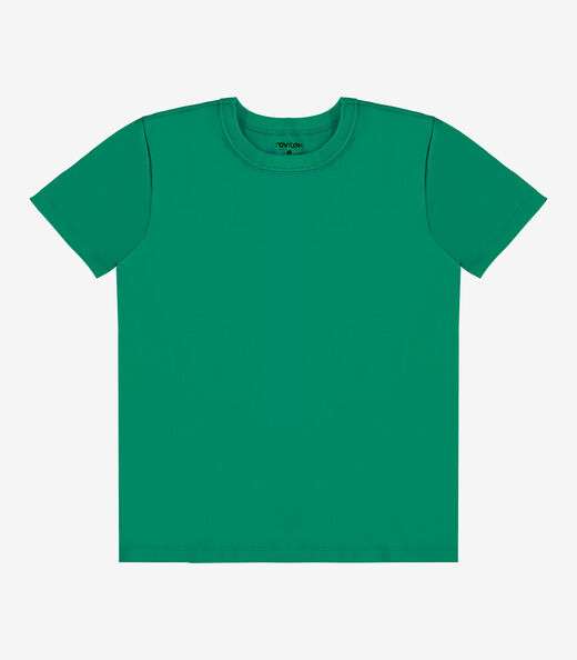 Camiseta Infantil Masculina Básica Rovitex Kids Verde