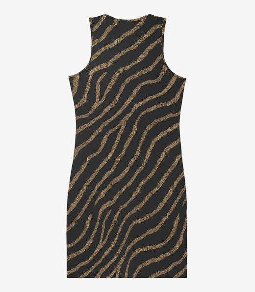 Vestido Plus Size Estampado Infinita Cor Preto