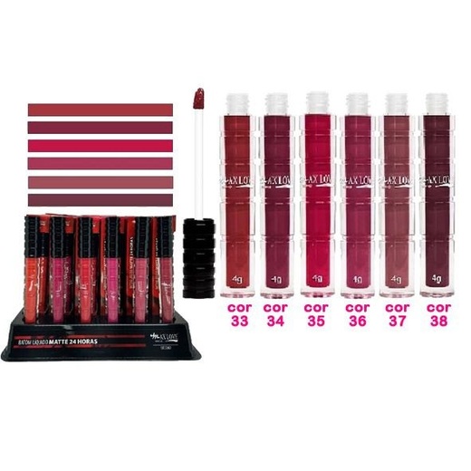 Batom Líquido 24 Horas Matte Cor: 33 Max Love
