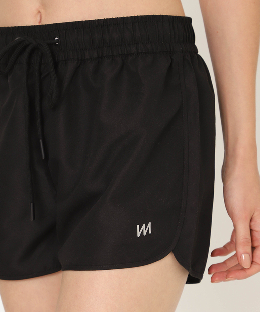 Short Feminino Fitness Amarração Marisa Preto