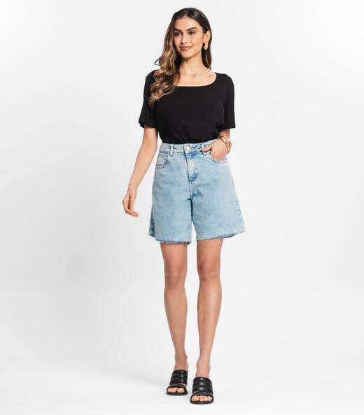 Blusa Feminina Canelada Select Preto