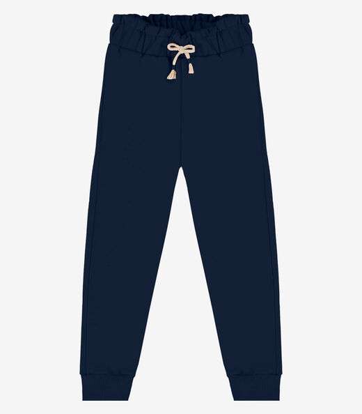 Calça Infantil Em Moletom Rovi Kids Azul