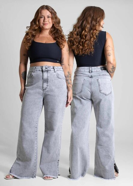 Calça Jeans Sawary Wide Leg - 282806