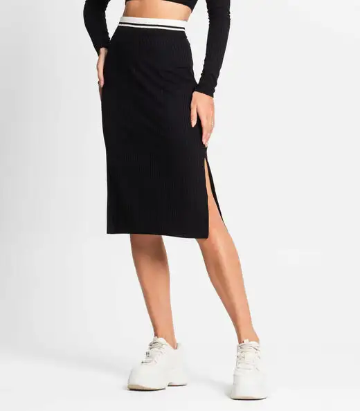 Conjunto Feminino Blusa Com Saia Endless Preto