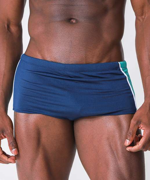 Sunga Masculina Recorte Lateral Marisa Azul
