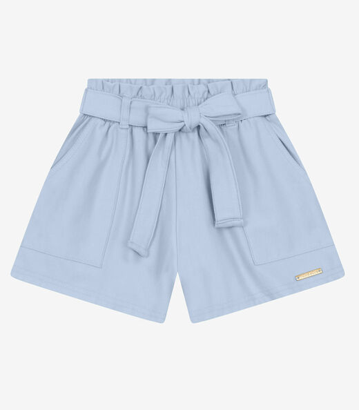 Shorts Infantil em Moletinho Denim Trick Nick Azul