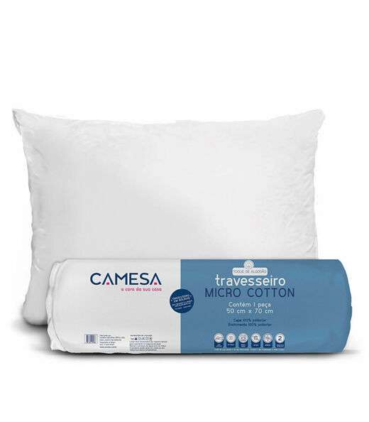 Image_Travesseiro Micro Cotton Rolinho Camesa Branco