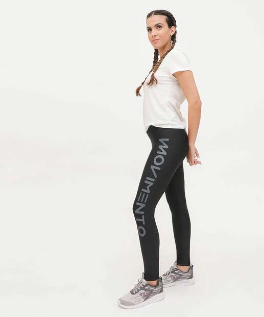 Calça Feminina Legging Fitness Frase Marisa 