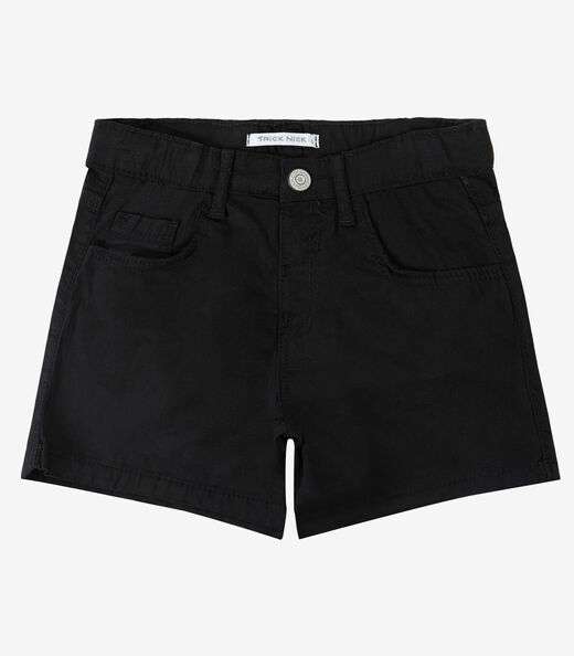 Short Infantil Jeans Com Bolsos Select Preto