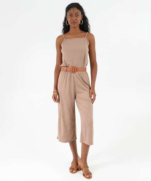 Image_Calça Pantacourt Feminina Canelada Marisa Marrom